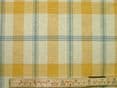 Prestigious Textiles Mustard / Cream / Blue Check  Curtain / Soft Furnishing Fabric